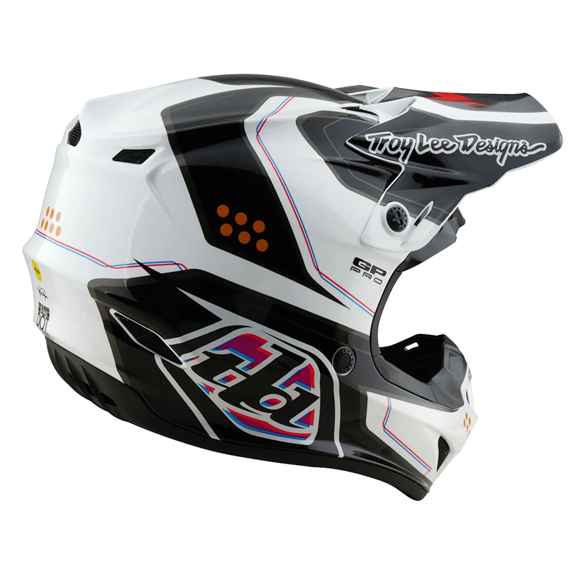 Casco Troy Lee Designs Gp Pro Trooper White